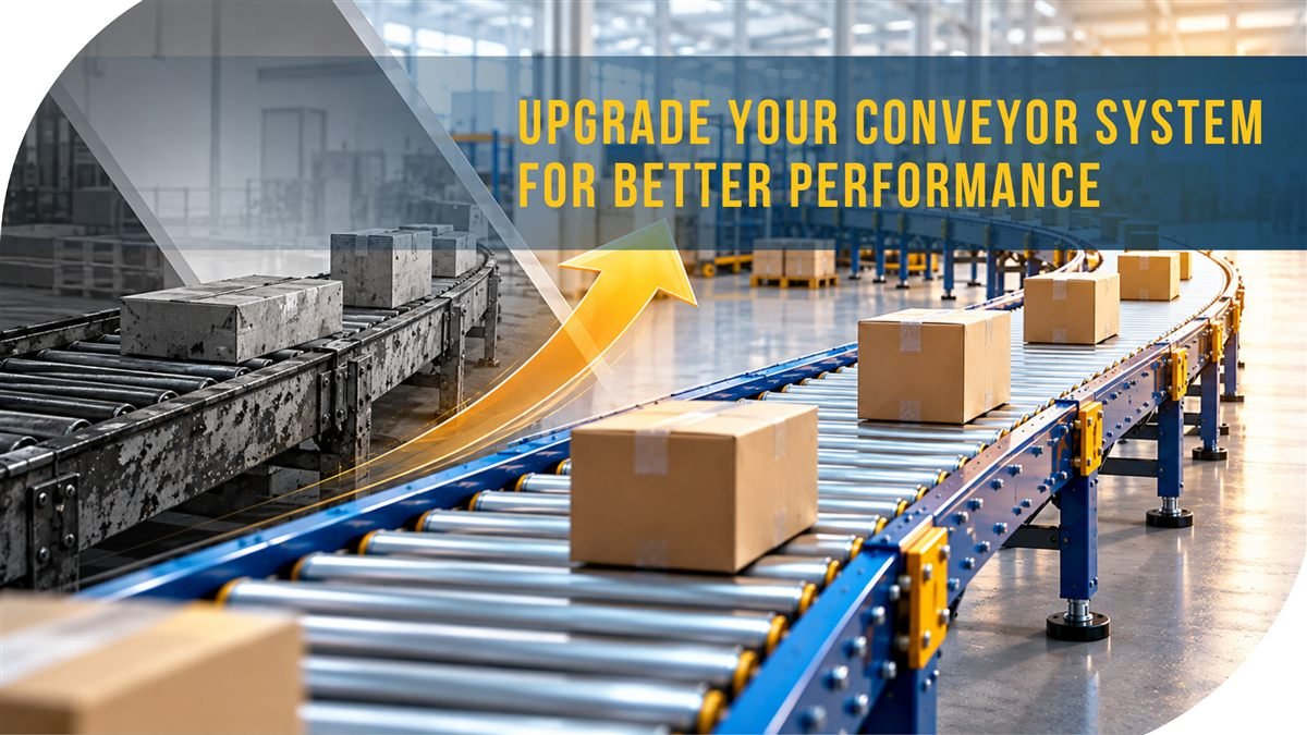 Industrial conveyor system for efficient material movement