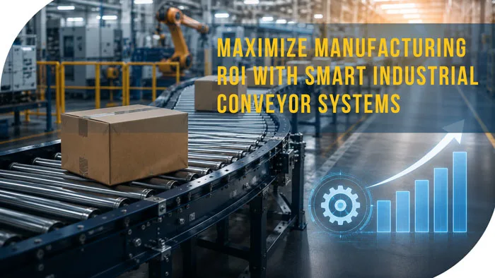 Industrial conveyor system improving manufacturing productivity and return on investment